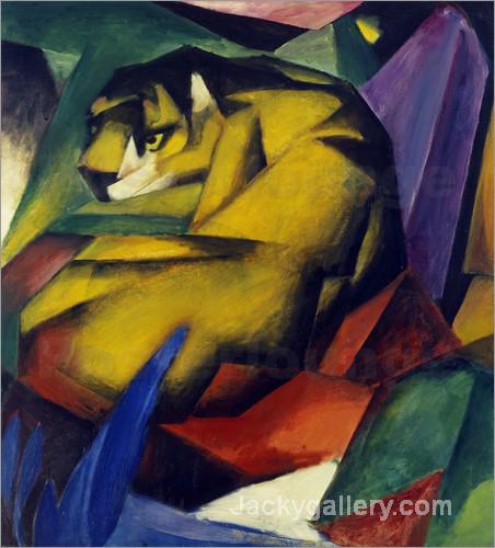The Tiger by Franz Marc paintings reproduction